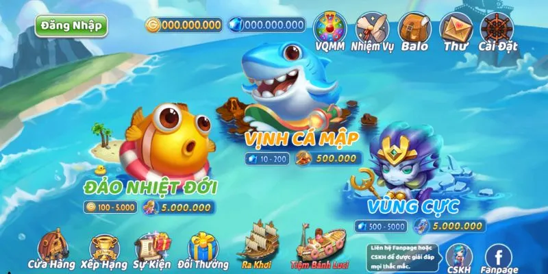 Giao diện game bắn cá Tiểu Tiên Cá trên miso88